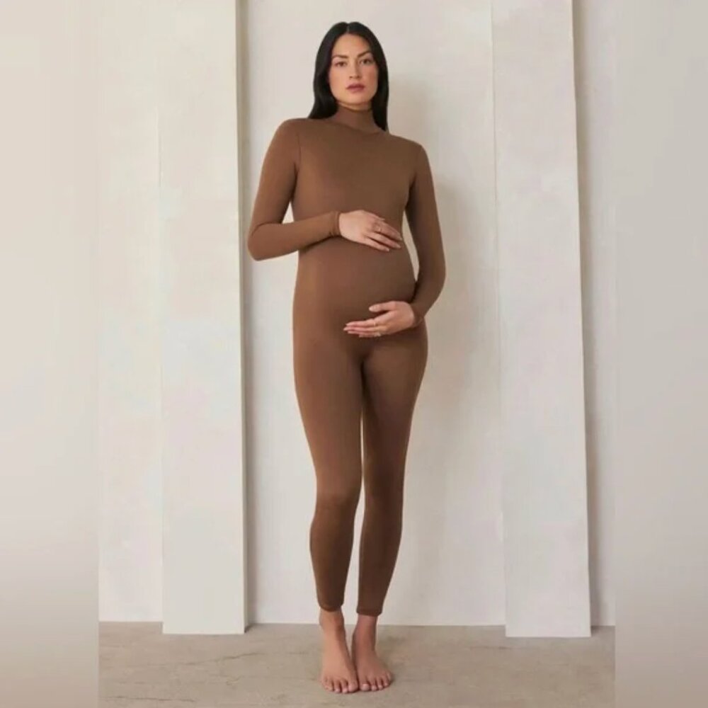 Bumpsuit Penelope Unitard In Mocha Size Small - Picture 3 of 10